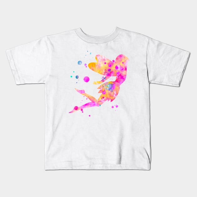 Fairy Watercolor Painting 3 Kids T-Shirt by Miao Miao Design
